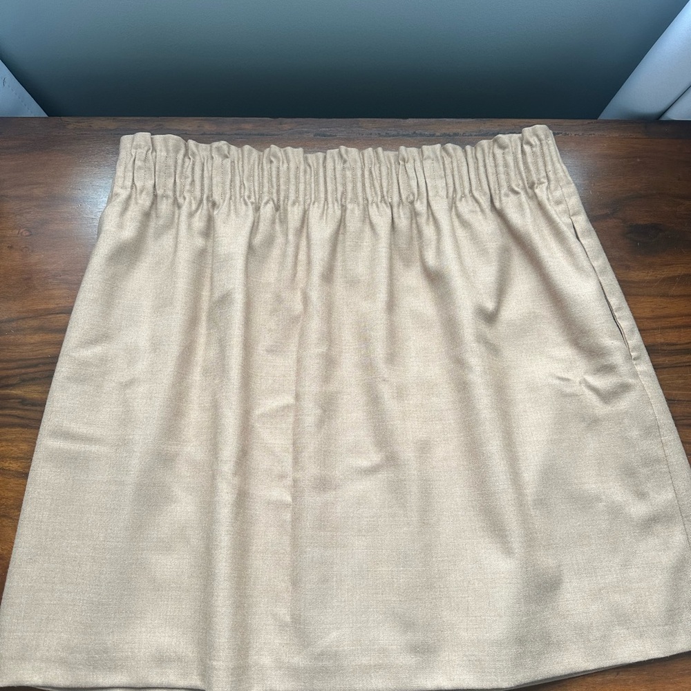 J. Crew Brown paper bag skirt